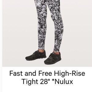 Lululemon Fast and Free Sz8